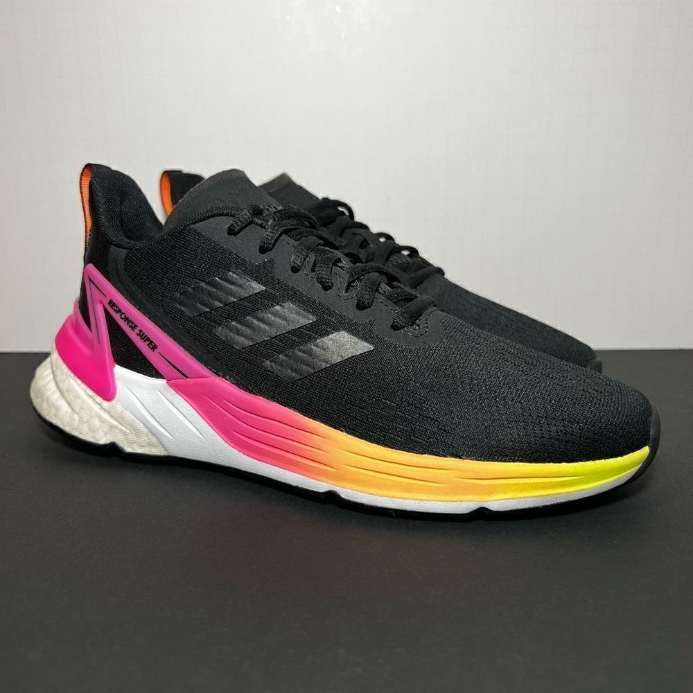 Womens ADIDAS Response Super Black Athletic Shoes / Size 6.5